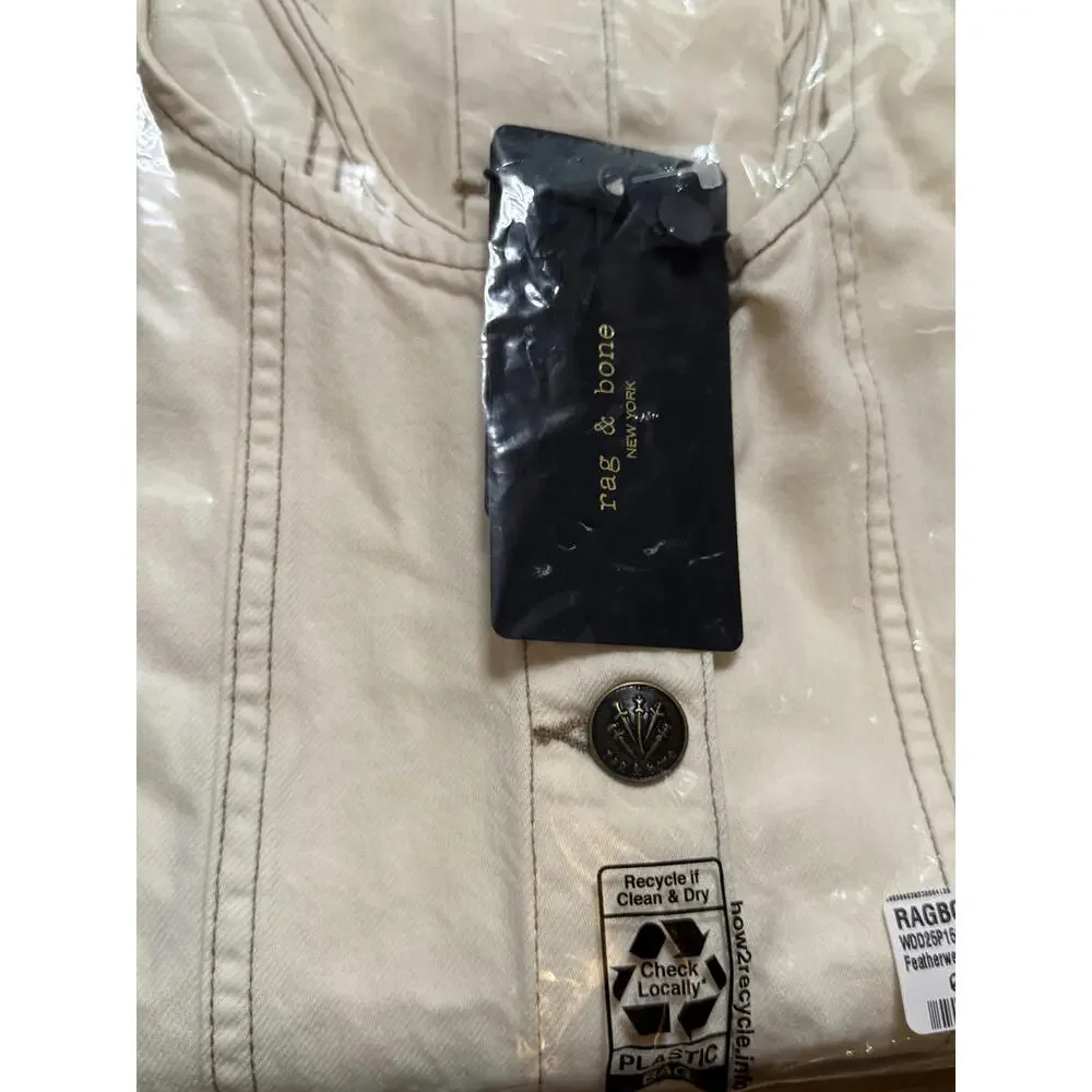 NWT! rag & bone Featherweight Laney Dress in Ecru Size 2
